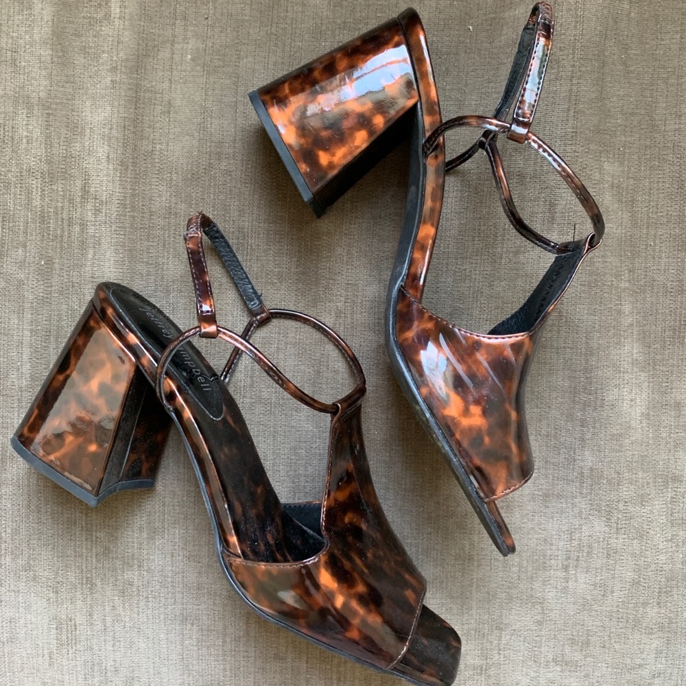 Jeffrey Campbell Mercedes Sandal Tortoise Leather